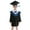 as the picture shows, variant on Grad Gown Kindergarten Cap and Gown with Tassel Outfit Set Preschool Graduation Dress for Girls 5-6 Years