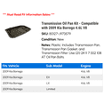 thumbnail image 2 of Transmission Oil Pan Kit - Compatible with 2009 Kia Borrego 4.6L V8, 2 of 2
