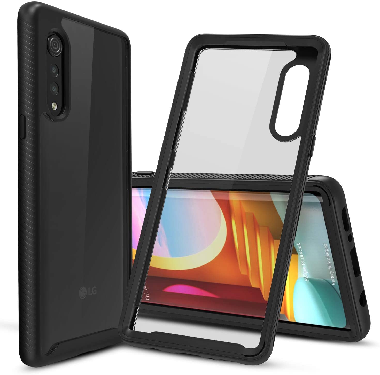 CBUS HeavyDuty Phone Case Cover for LG Velvet (Black) Walmart Canada