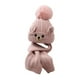 thumbnail image 5 of Conjunto de gorro y bufanda de invierno para niños, gorro de punto con orejeras, cálido para viajar y escalar Rosa, 5 of 8
