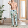 thumbnail image 2 of Honiee Chinoiserie Floral Palm Tree for men - a sleek fusion of Straight Pajama Pants, versatile Lounge Pants, and cozy Sleepwear, all rolled into one-Large, 2 of 6