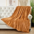 thumbnail image 2 of Home Soft Things Super Soft Decorative Throw Blanket -Honey Ginger - 60" x 80" Jumbo, 2 of 6