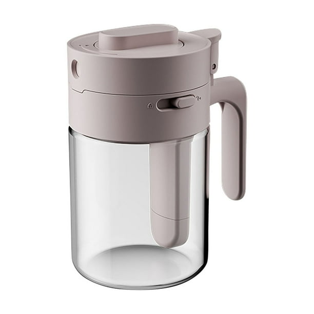 Tarro de cristal transparente de ABS con tapa y cuchara. Recipientes de almacenamiento flexibles. Recipiente hermético con cierre. Bote con cierre. Tarro pequeño para especias de cocina.