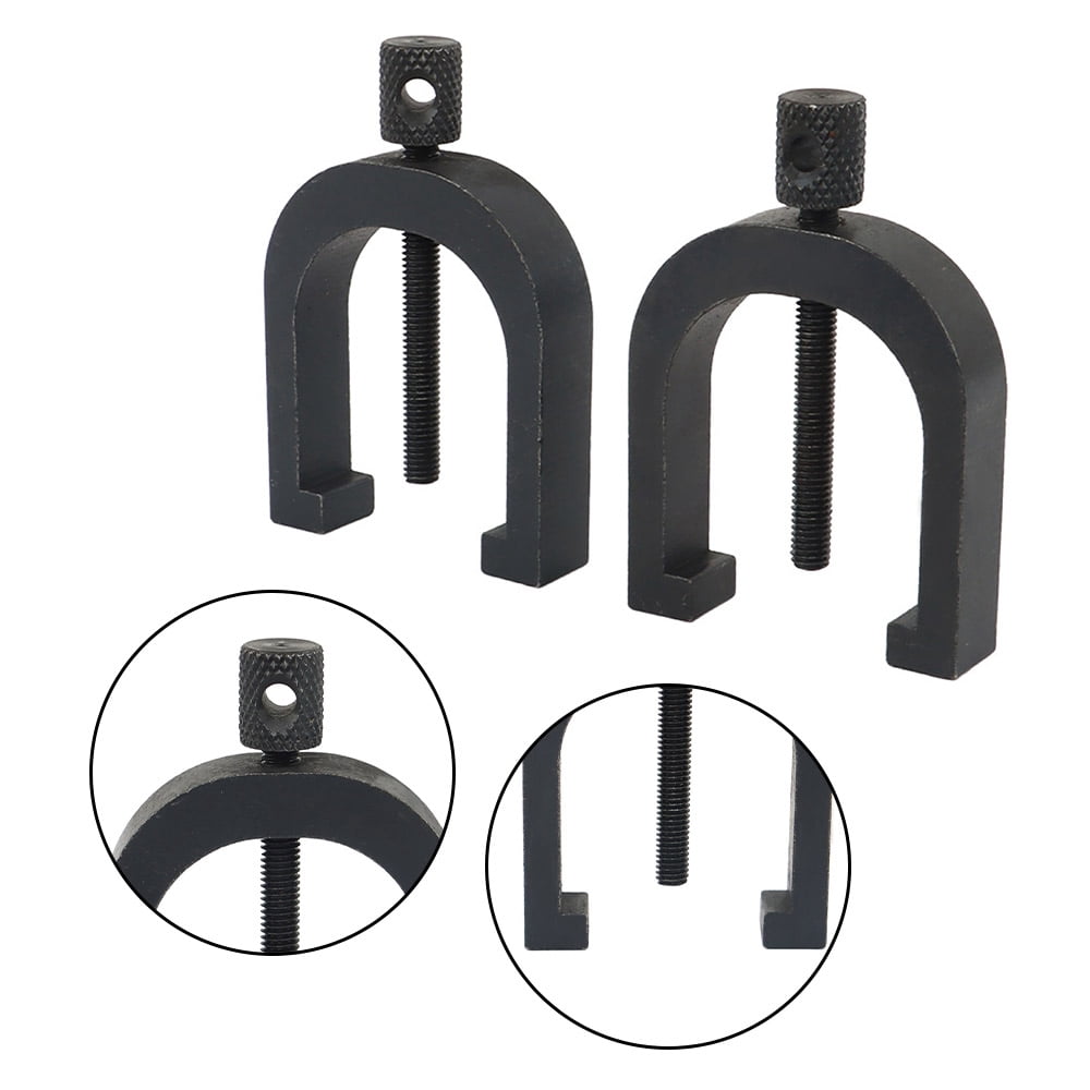 findmall 1-5/8" ×1-1/4" ×1-1/4" V-Block & Clamp Set 90 Degree Angle Hardened Steel New