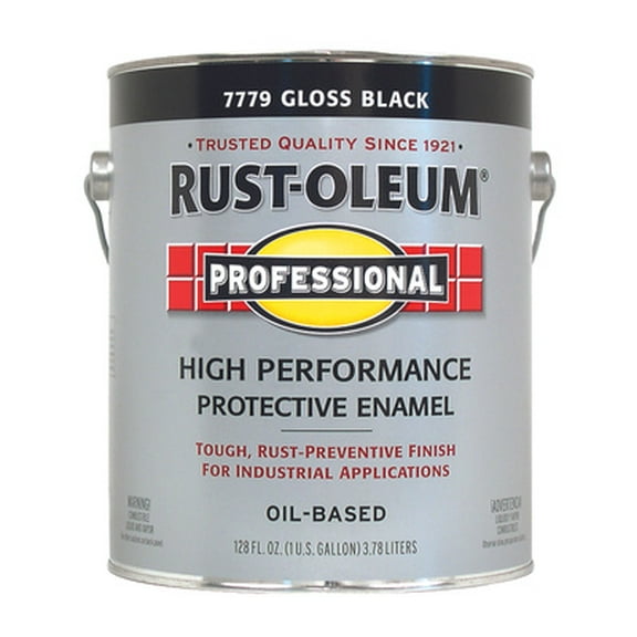 Rust-Oleum 7779-402 Professional Gloss Black High Performance Gallon Alkyd Enamel (Case of 2)