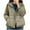 Green, variant on Winter Warm Jackets For Women Solid Color Down Short Thick Stand Up Collar Style White Coats Jackets (M)
