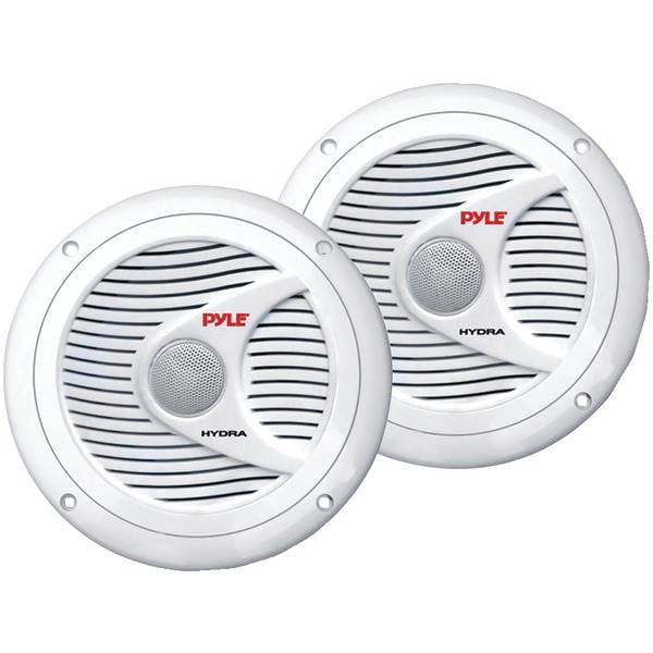 6.5" Dual Cone Waterproof Stereo Speakers (White)