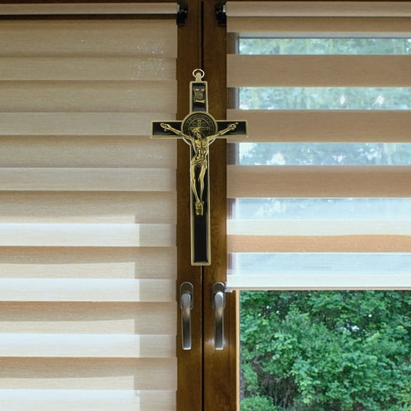 Hemobllo Wall Crosses For Home Decor Cross Golden 1Set