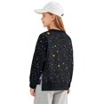 thumbnail image 2 of Xoenoiee Mushroom Butterfly Moon Star Print Girls Oversized Tunic Sweatshirt, Crewneck Long Sleeve Pullover with Side Slits, Long Loose Casual Top Fall Outfits, Size 13-14 Years, 2 of 7