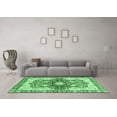 thumbnail image 3 of Ahgly Company Indoor Rectangle Abstract Emerald Green Modern Area Rugs, 3' x 5', 3 of 4
