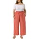 thumbnail image 2 of Pantalones Palazzo de Talla Grande para Mujer Agnes Orinda con Pliegues, Cintura Elástica Alta Casual de Pierna Ancha con Bolsillos 1X Rojo Ladrillo, 2 of 6