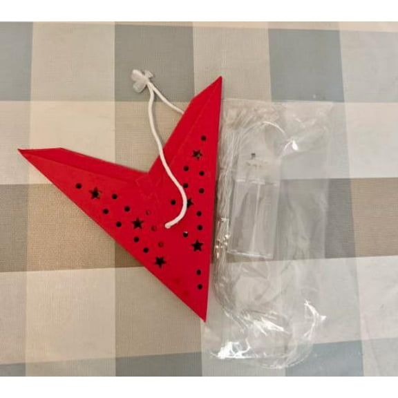 3D Paper Star Lanterns with Light-Up 9-Point Design - Hollow Hanging Decoration for Christmas, Weddings, Birthday Parties, Indoor & Outdoor Use