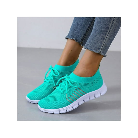 Kesitin Women's Mesh Breathable Athletic Walking Shoes Lace-up Running Sneakers Gym Outdoor Shoes
