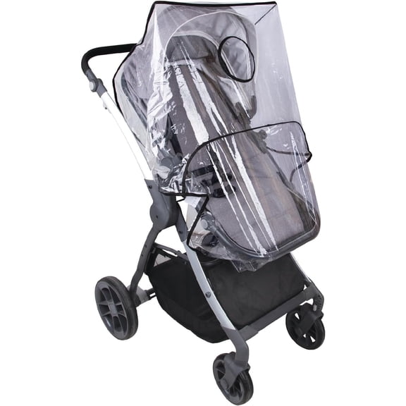 Belle Clear Stroller Rain Cover, Universal Travel Weather Shield