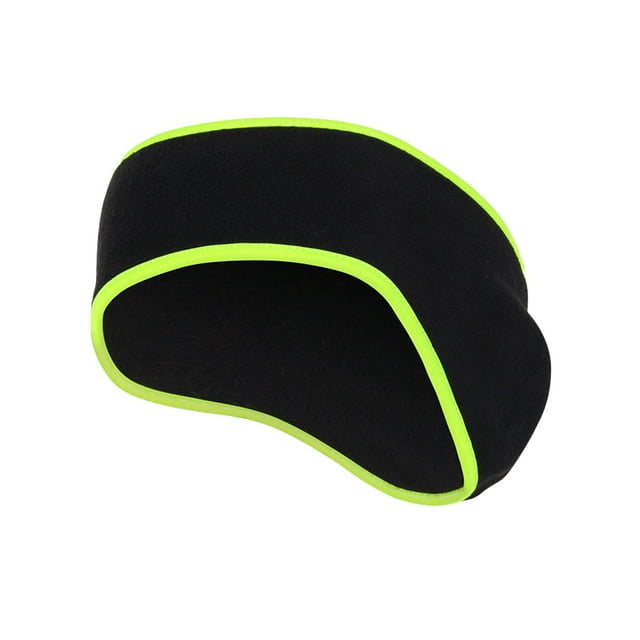 Calentadores de oído Naiovety cubre polar adulto orejera elásticas térmicas diadema para correr Ciclismo Verde negro