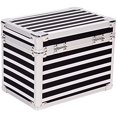 thumbnail image 3 of Vaultz Medicine Storage Box w/Combination Lock - 4 x 6 x 4 Inches Cabinet Safe, Black & White Stripes, 3 of 6