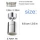 thumbnail image 5 of Aireador de grifo RQJLZ giratorio 360° de doble flujo cromado 55/64", 5 of 8