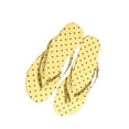 thumbnail image 7 of Narveanno Slim Flip Flops for Women, Ladies Shower Slippers Flat Sandals for Summer Bathroom Beach Pool, Lightweight Basic Thongs Rubber Soft Slide Slip-on Shoes Yellow 7, 7 of 7
