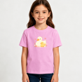 thumbnail image 2 of Girls Graphic Tees Duck Duckling Kids T Shirt Cute Animal Sweet 100% Cotton Short Sleeve Soft Tops 4-13Y, 2 of 5