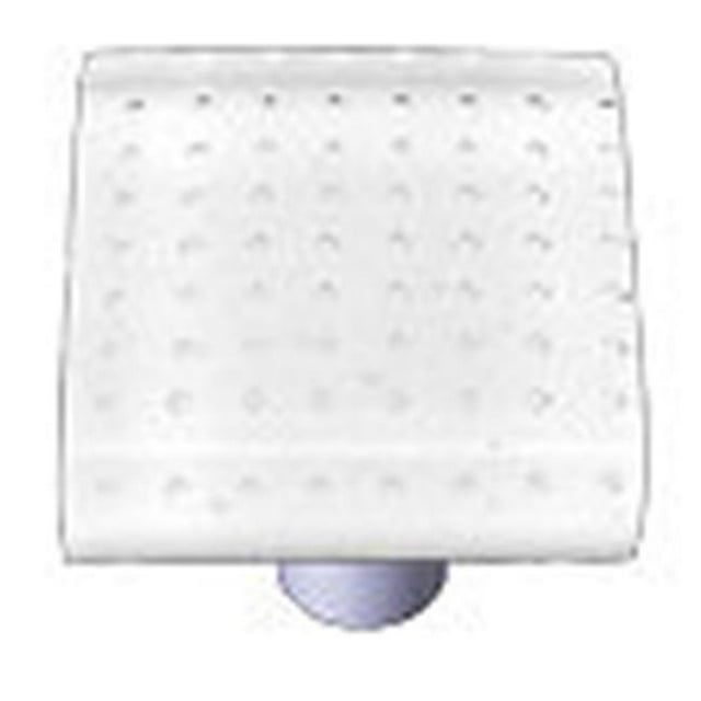 Hot Knobs HK1211-PB Tiroir d'Armoire en Verre Rectangle Blanc - Noir