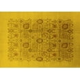 thumbnail image 1 of Ahgly Company Machine Washable Indoor Rectangle Oriental Yellow Industrial Area Rugs, 3' x 5', 1 of 4