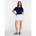 thumbnail image 3 of Time and Tru Women's Tunic Tee with Short Sleeves, Sizes XS-XXXL, 3 of 6