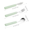 thumbnail image 2 of Juego de 3 piezas Flatware VANRA de acero inoxidable para niños con funda, 2 of 7