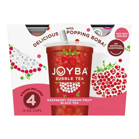 Joyba Raspberry Dragonfruit Black Tea 4/12 fl.oz.  Cup
