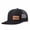 Black, variant on YAYA Leather Patch Embroidered Color Block Trucker Hat Unisex Adjustable Cotton Breathable Fashion Cap for Travel Daily Wear