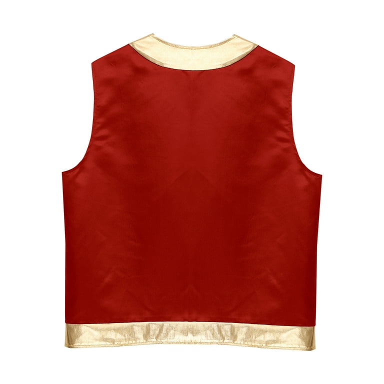 Red waistcoat fancy dress sale