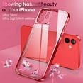 thumbnail image 6 of Crystal Clear Case for iPhone 12 Mini, [Not Yellowing] [Camera Protection] [Military Grade Drop Tested] Transparent Shockproof Protective Phone Case Soft Silicone Slim Cover, 5.4 inch, Red, 6 of 17