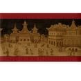 thumbnail image 2 of Trimz Golden Pagoda Oriental Chinoiserie Wallpaper Border, Pre-pasted, 15' L x 10.25"W, 2 of 4