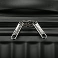 Elite Luggage Fullerton Hardside CarryOn Spinner Luggage, Black