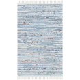 thumbnail image 1 of Safavieh Rag 2'6" X 4' Hand Woven Cotton Rug in Light Blue, 1 of 3