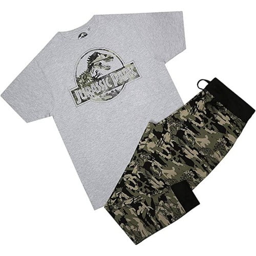 Jurassic Park Mens Camo Long Pyjama Set Walmart