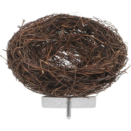 LOLIPPYY Woven Rattan Bird Nest Bed for Small Birds Suitable for Indoor Outdoor Use LOLIPPYY Woven Rattan Bird Nest Bed for Small Birds Suitable for Indoor Outdoor Use