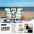 thumbnail image 5 of Balery Cute Raccoon Beach Travel Bag - Water-Resistant, Large Capacity Lightweight Tote with 7 Pockets for Women and Men - Perfect for Beach, Pool, Gym, and Travel, 5 of 7
