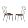 thumbnail image 5 of 7-Pc Wood Dining Set in Cocoa Brown/Cotton White, 5 of 6
