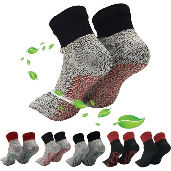 DESIGNICE Socks Outdoor, Grounding Socks, Toe Socks, Ankle Socks Mens