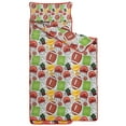 thumbnail image 2 of Gray Football Elements Pattern Toddler Nap Mats for Kids Preschool,Sleeping Mat Bag or Kids,Toddler Sleeping Bag,Toddler Nap Mat or Daycare, 2 of 6