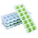 thumbnail image 1 of 4 Paquetes Bandeja De Cubitos De Hielo De Silicona 14 Cubitos De Hielo para Whisky, Cócteles, Bebidas, Sin BPA, LFGB - Verde + Azul ER, 1 of 5