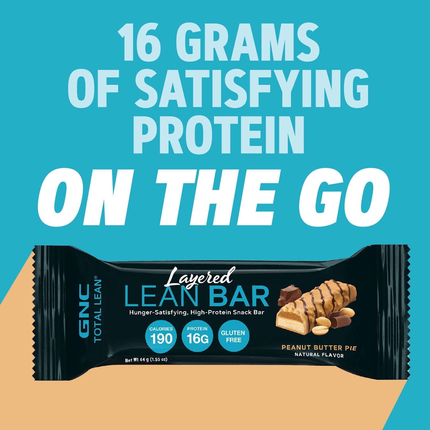 GNC Total Lean Layered Lean Bar | Hunger Satisfying - High Protein Snack Bar | Whipped Chocolate Mousse - 9 Bars