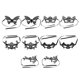 thumbnail image 2 of 10 piezas máscara de Halloween para decoraciones de Halloween, 2 of 3