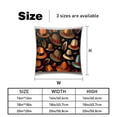 thumbnail image 5 of Thanksgiving Hat Velvet Bed Pillow Set with Unique Patterns in Sizes 16x16, 18x18, and 20x20 Inches - Includes 2 Chair Pillow Covers,Bed Pillow for Any Occasion, 5 of 6
