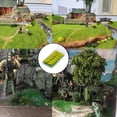 thumbnail image 4 of Hierba en racimo, matas de hierba, mesa de arena, escena en miniatura, tren, paisaje, ferrocarril Amarillo, 4 of 8
