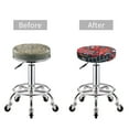 thumbnail image 3 of Uemuo Fire Sign Pattern Round Bar Stool Seat Covers Washable Stool Cushion Slipcover Elastic Bar Chair Covers-12 inch, 3 of 7
