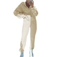 thumbnail image 1 of Conjunto de Chándal de 2 Piezas para Mujer, Sudadera de Larga con Cremallera y Pantalones de Chándal de Pierna , Conjuntos de Estar por Casa, Otoño Albaricoque M, 1 of 7