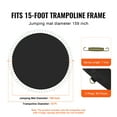 thumbnail image 2 of KFFKFF Surface de Saut pour Trampoline, Convient à une Structure de 15 Pi, Tapis Circulaire Polyvalent pour Trampoline de 15 Pi, Matériau Renforcé Résistant au Soleil avec Dispositif à Ressort et Robustes Boucles en V, 2 of 9