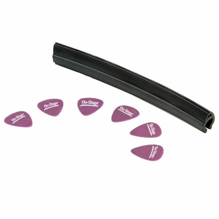 On-Stage GSAPK6600 Microphone Stand Pick Hold-It (with 6 medium (Best Way To Hold A Guitar Pick)