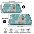 thumbnail image 3 of Picia Teal Mama Llama Curved Windshield Sunshade Accordion Folding Style Auto Shade for Car Truck SUV Van Blocks UV Ray Sun Visor Protector -Medium, 3 of 7
